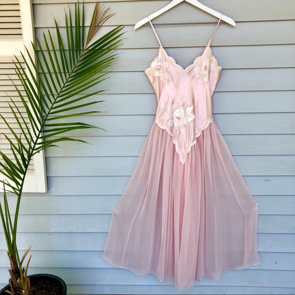 Victoria's Secret Other - Vintage Victoria secret pink nightgown gold tag S